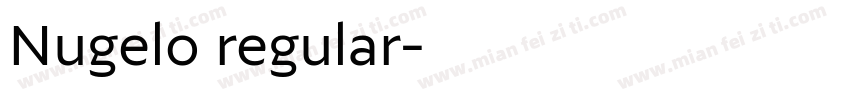 Nugelo regular字体转换